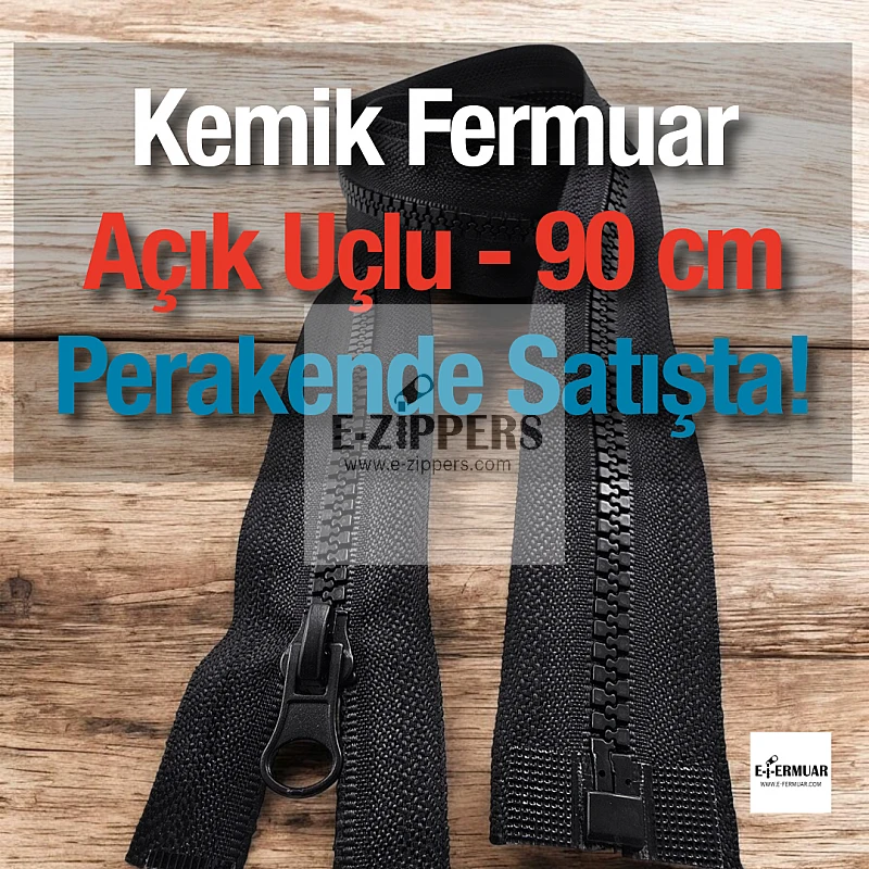 Kemik Combi 90 Cm Mont Fermuarı Açık Uçlu (Separe)  -  PR0090T6