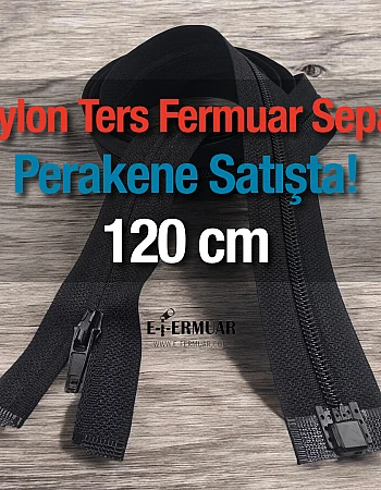 Naylon Ters Ferace Fermuarı 120 Cm ZP00120S