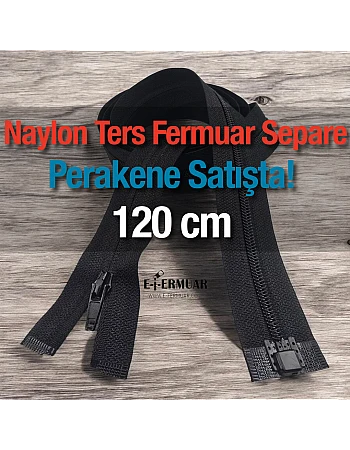 Nylon Reverse Abaya Zipper 120 cm ZP00120S