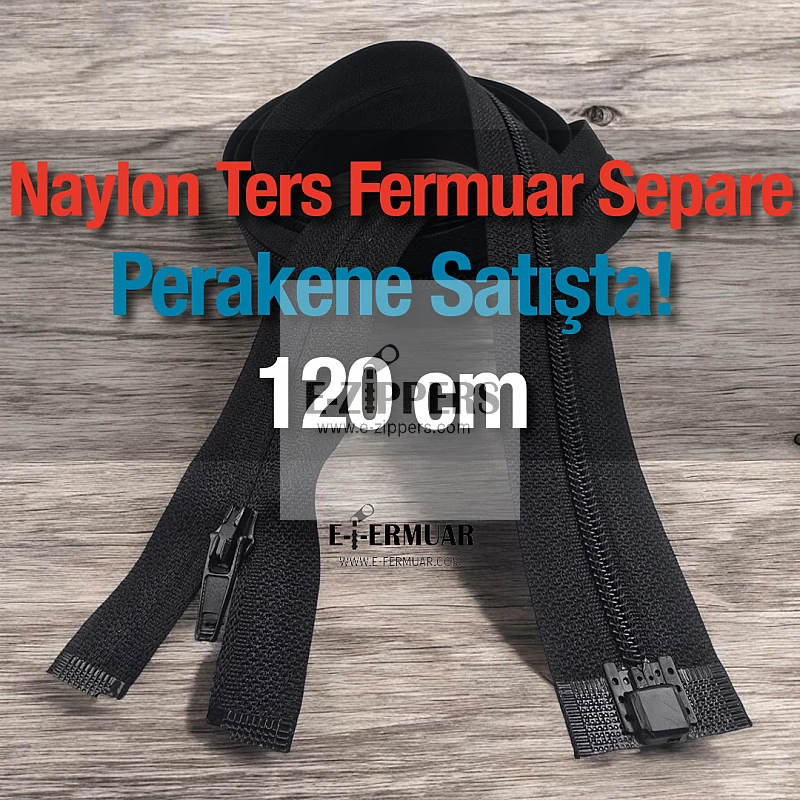 Naylon Ters Ferace Fermuarı 120 Cm ZP00120S