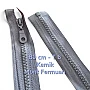 80 cm T6 Kemik Fermuar Açık Uçlu Separe Armut Elcikli Mont ve Ceket İçin ZPK0080T6A