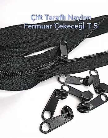Kursörü Naylon Fermuar Çift Taraflı Tip 5  - ESB002N5C