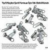 Naylon Fermuar Kürsörü Tip 5 Tek Elcikli – Nikel Zamak KRSTT5