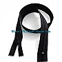 55 cm 21.66" Black T5 Nylon Closed-End Zipper | Coil Zipper for Pockets, Bags and Sewing | ZP0055T5