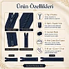 Mini Çantacı Başlangıç Seti –  Kısa Fermuar 15 Adet Lacivert Tip 5 Kapalı Uçlu Fermuar ST-0002T5