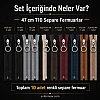 Yelek Atölyeleri ve Çocuk Montu İçin 47 cm Renkli T10 Separe Fermuar Seti – 10 Adet - ST-0007T10