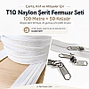 Nylon Tape Zipper Set for Bags, Cases, and Workshops - #5, 100 Metres + 50 Sliders - ST-0009T10-100M50C