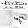 Workshop and Bag/Case T10 Nylon Zipper Tape Set – 200 Meters + 100 Sliders - ST-0009T10-200M100C