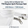 Atölye, Çanta ve Kılıf Üretimi İçin Tip 10 Naylon Şerit Fermuar Seti – 200 Metre + 100 Kürsör ST-0009T10-200M100C