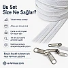 #5 Nylon Zipper Chain Kit for Bag Makers, Cases & Repair Shops – 200 m / 656.17 ft + 100 Sliders ST-0009T10-200M100C