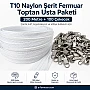 Atölyeler ve Çanta, Kılıf İçin T10 Naylon Şerit Fermuar Seti – 200 Metre + 100 Krüsör- ST-0009T10-200M100C