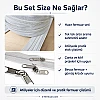 Çeşitli projeler için ideal T10 Naylon Şerit Fermuar Seti, 20 metre uzunluk ve 10 çekecek içerir.