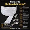 Çeşitli projeler için ideal T10 Naylon Şerit Fermuar Seti, 20 metre uzunluk ve 10 çekecek içerir.