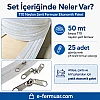 Atölyeler ve Çanta, Kılıf İçin T10 Naylon Şerit Fermuar Seti – 50 Metre + 25 Krüsör- ST-0009T10-50M25C