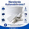 Atölyeler ve Çanta, Kılıf İçin T10 Naylon Şerit Fermuar Seti – 50 Metre + 25 Krüsör- ST-0009T10-50M25C
