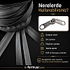Outdoor ve teknik tekstiller için ideal T10 TPU su geçirmez fermuar seti, 10m uzunlukta.