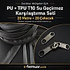 Outdoor atölyeler için ideal, 20 metre uzunluğunda su geçirmez fermuar seti.