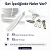 Çadır Atölyeleri ve Branda İçin T9 Kemik Şerit Fermuar Seti – 10 Metre + 10 Krüsör - ST-0012
