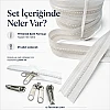 Special #5 molded plastic zipper set for tarp and tent manufacturing.