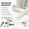 Special #5 molded plastic zipper set for tarp and tent manufacturing.