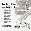 Special #5 molded plastic zipper set for tarp and tent manufacturing.