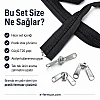 Çadır ve Branda Atölyeleri İçin Tip 20 Naylon Şerit Fermuar Seti – 10 Metre + 10 Kürsör ST-0013