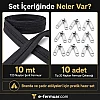 10 metre uzunluğunda dayanıklı T20 naylon fermuar ve 10 adet çekmece içerir.