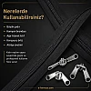 10 metre uzunluğunda dayanıklı T20 naylon fermuar ve 10 adet çekmece içerir.