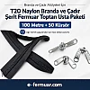 Yüksek kaliteli naylon T20 fermuar, 100m uzunlukta şerit ve 50 krüsör içerir.