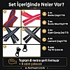 Renkli ve kaliteli T10 fermuar seti, çeşitli tasarım projeleriniz için ideal.