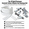 Tip 10 Naylon Şerit Fermuar Başlangıç Seti – 10 Metre + 10 Tek Elcikli Kürsör ST-T10T-NAYLON-10M10C