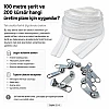 Kırlent, Minder ve Yastık Kılıfları İçin Tip 5 Naylon Şerit Fermuar Üretim Seti – 100 Metre + 200 Tek Elcikli Kürsör ST-T5T-NAYLON-100M200K