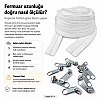 Kırlent, Minder ve Yastık Kılıfları İçin Tip 5 Naylon Şerit Fermuar Üretim Seti – 100 Metre + 200 Tek Elcikli Kürsör ST-T5T-NAYLON-100M200K
