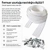 Kırlent, Minder ve Yastık Kılıfları İçin Tip 5 Naylon Şerit Fermuar Seti – 50 Metre + 100 Tek Elcikli Kürsör ST-T5T-NAYLON-50M100K