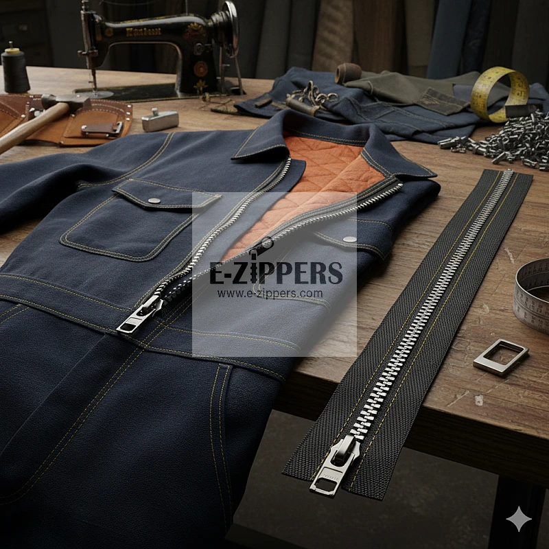 100 cm Fermuar Açık Uçlu - Separe Naylon Tip 10 Metalik Diş Rengi ZPSM0100T10