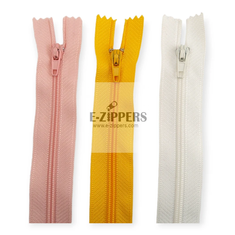 25 cm #3 9,84" Nylon Coil Zipper For Pant and Skirts Close End ZPS0025T5