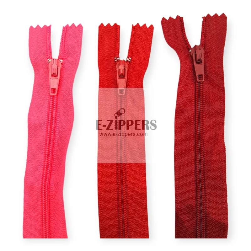 25 cm #3 9,84" Nylon Coil Zipper For Pant and Skirts Close End ZPS0025T5
