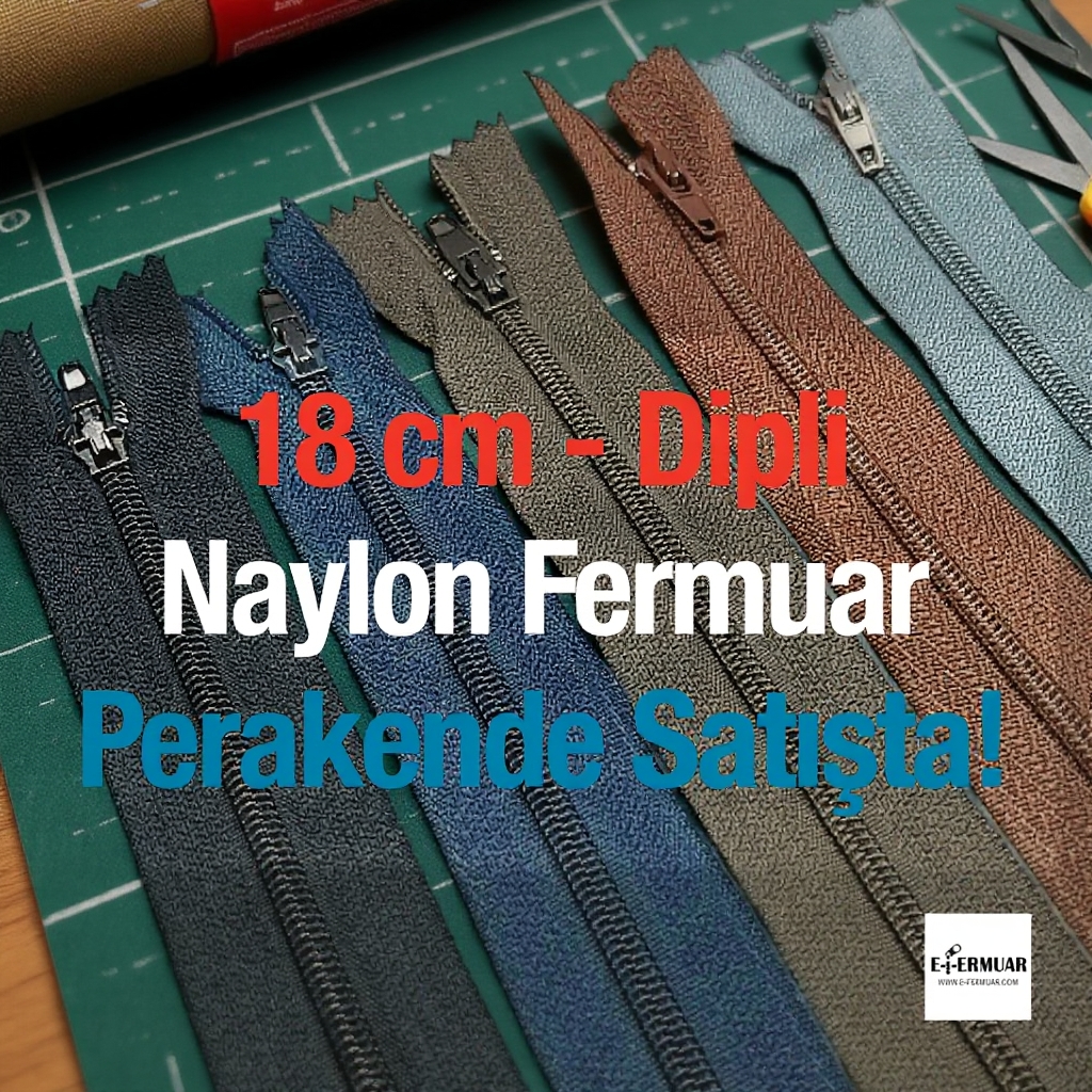 Pantolon Fermuarı Tip 5 18 cm  Naylon  – Kapalı Uçlu ZPHSN0018T5