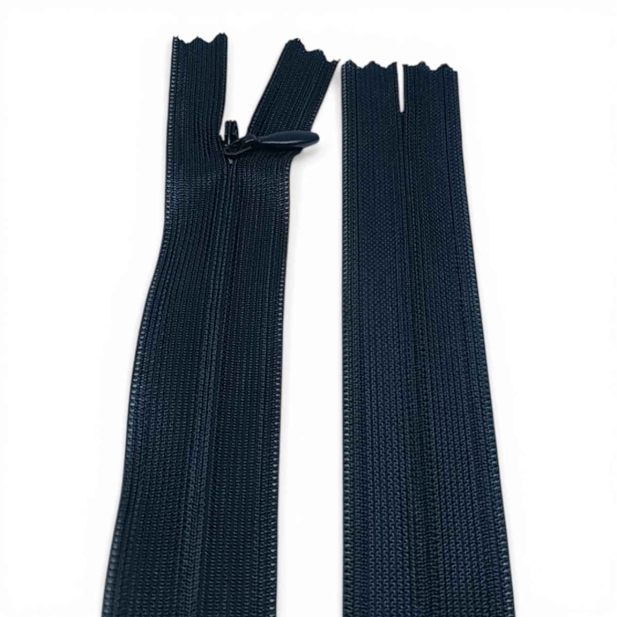 22 cm 8.66" Invisible Zipper with Tulle Tape | For Dresses, Skirts and Inner Pockets | ZPHSN0022TUL