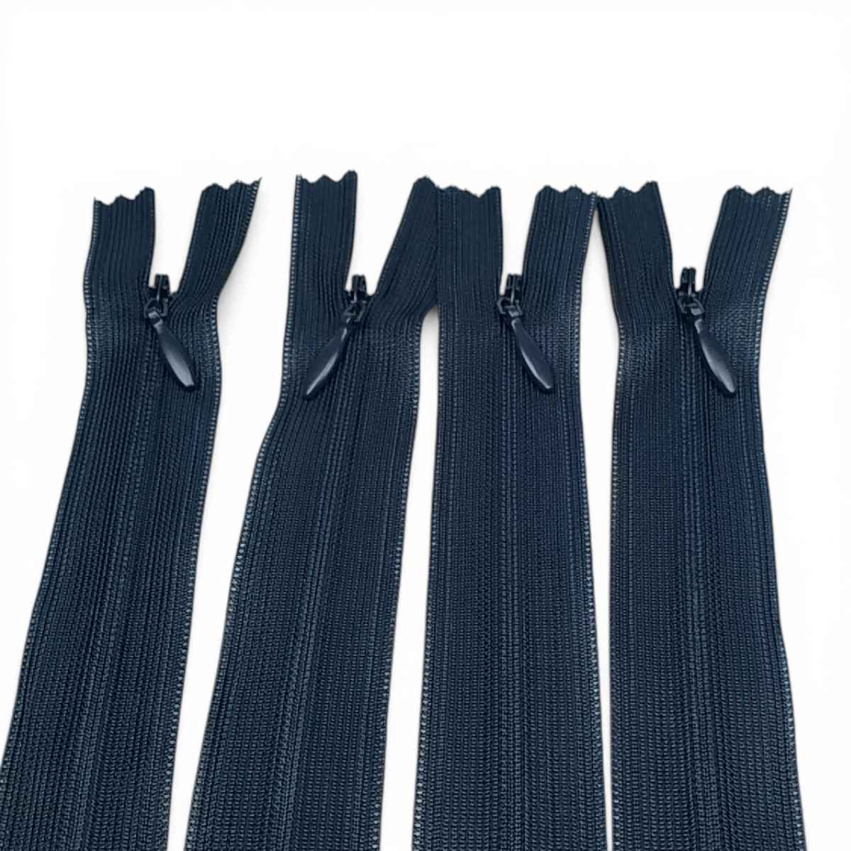 22 cm 8.66" Invisible Zipper with Tulle Tape | For Dresses, Skirts and Inner Pockets | ZPHSN0022TUL