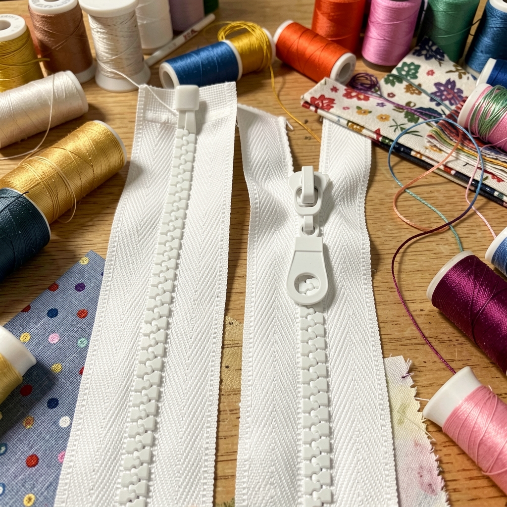 28 cm Kalın Dişli Kemik Fermuar T6 Açık Uçlu - Separe  ZPHSN0028T6