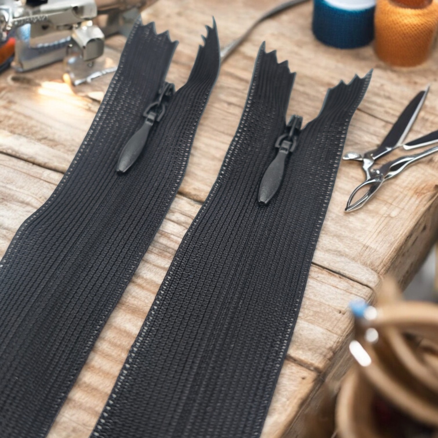 Gizli Fermuar 50 cm Tül Elbise ve Etek Fermuarı ZPHSN0050TUL