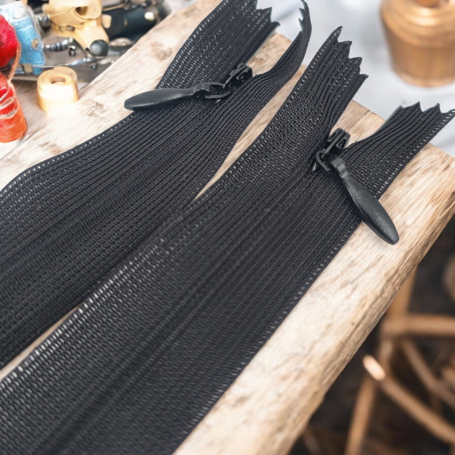 Gizli Fermuar 50 cm Tül Elbise ve Etek Fermuarı ZPHSN0050TUL