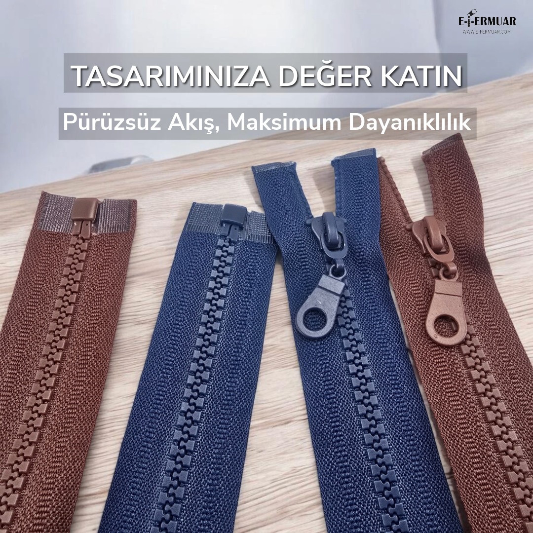 T6 Bone Zipper 70 cm Open End – Durable Separate Design for Outerwear