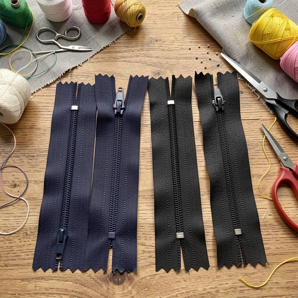 Naylon Cep Fermuarı 12 cm  Dipli -  NC0012T5