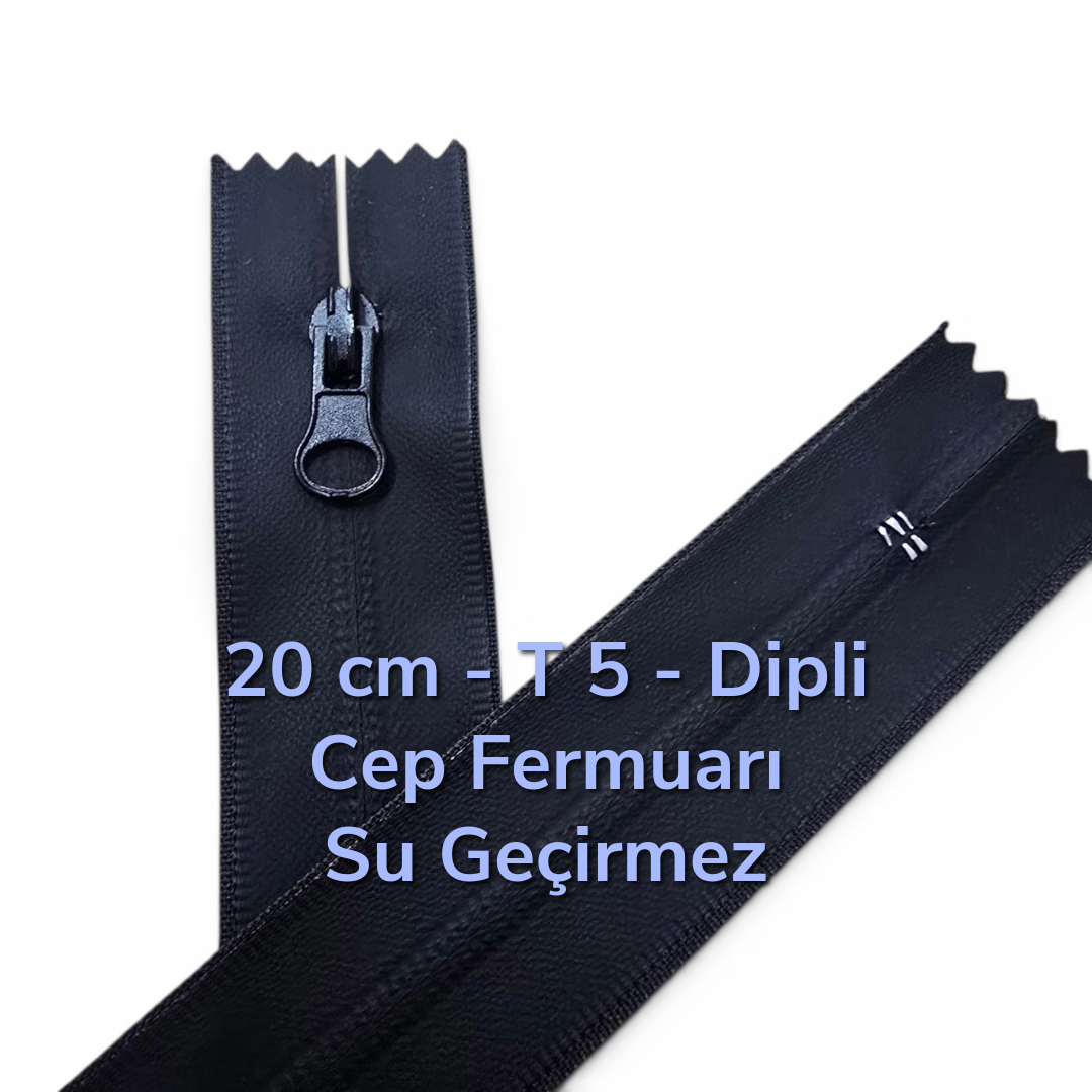 20 cm TPU Combi Su Geçirmez Fermuar NC0020SG