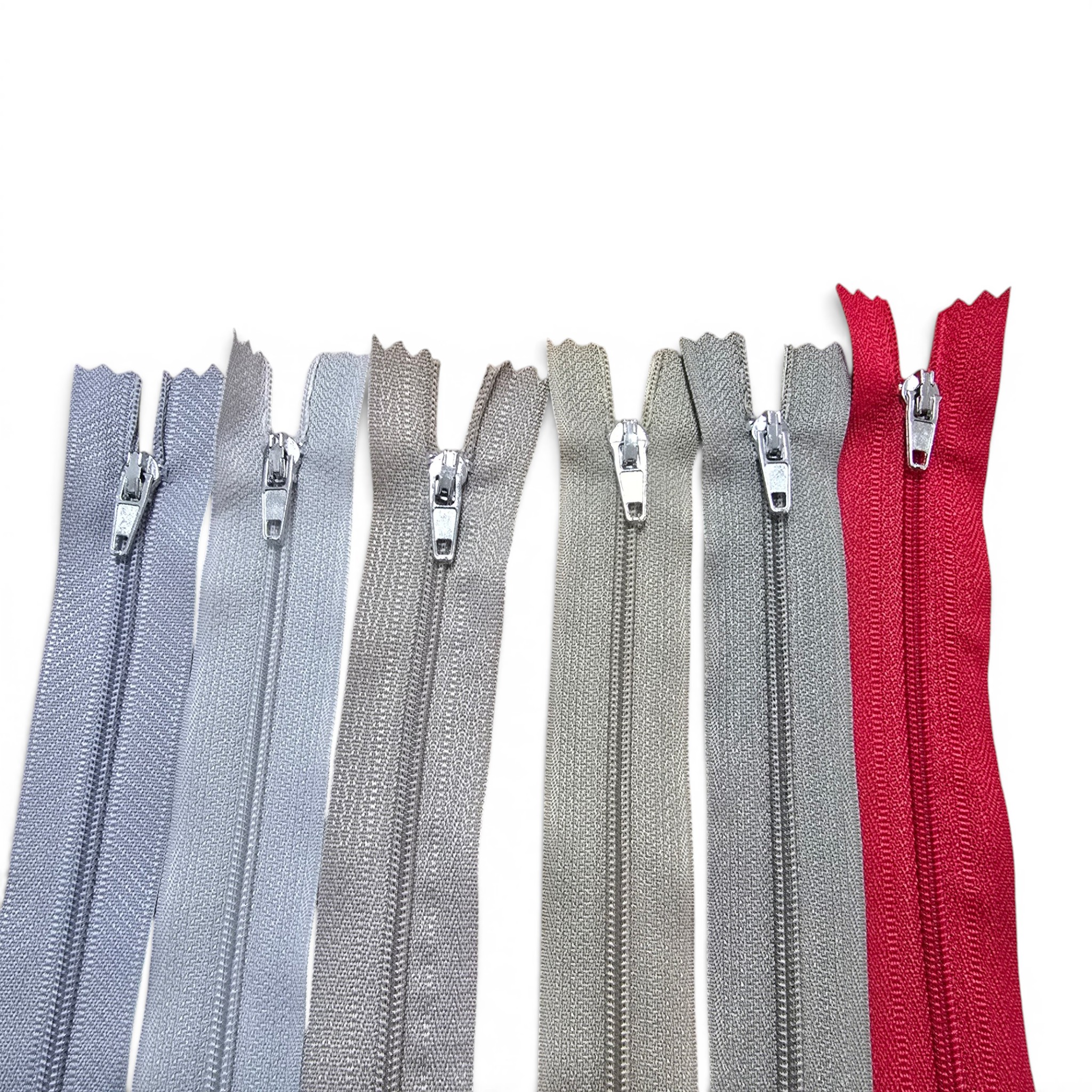 Pantolon ve Etek Fermuarı Naylon 20 cm T5 Kapalı Uçlu Nikel Kürsörlü NC0020T5N