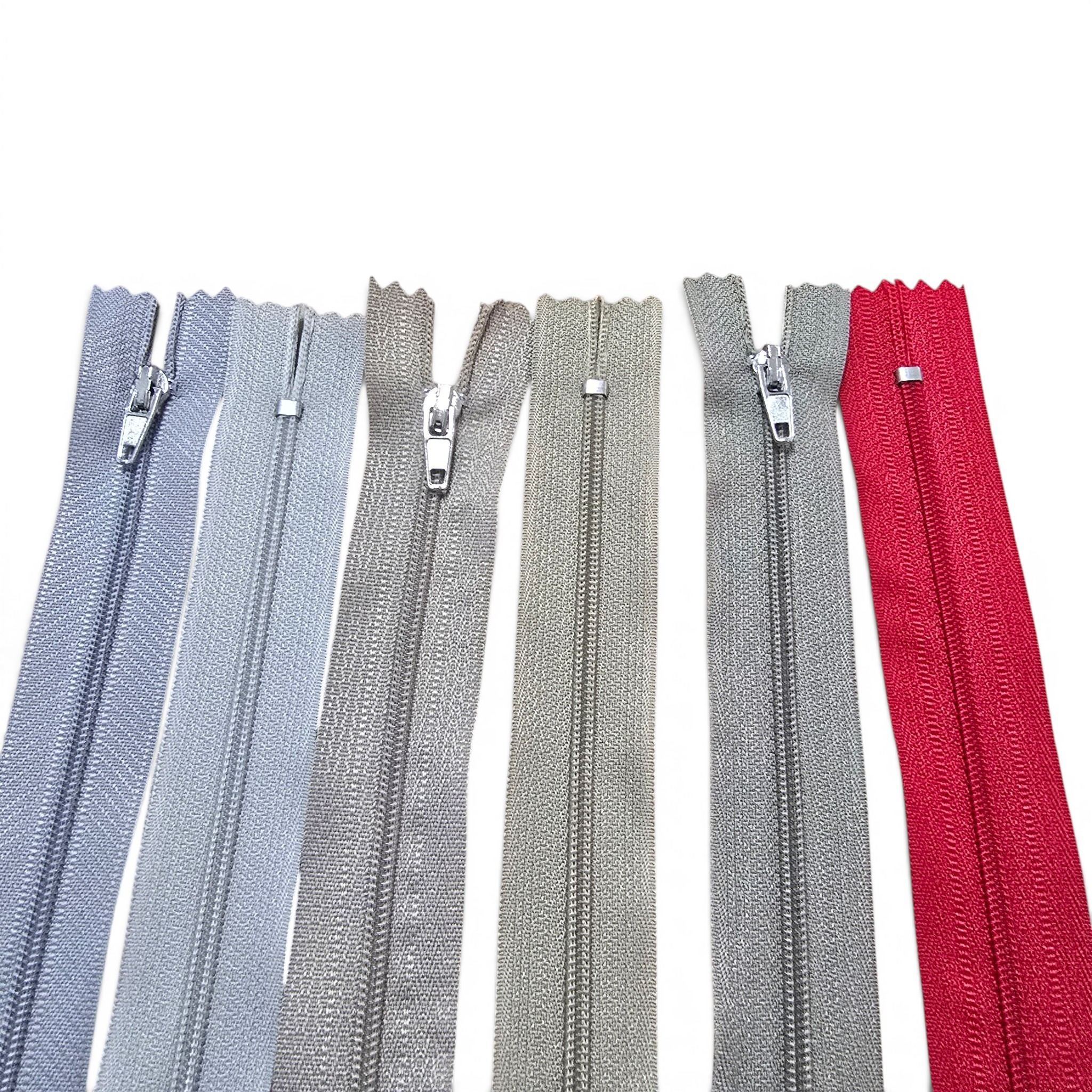 Pantolon ve Etek Fermuarı Naylon 20 cm T5 Kapalı Uçlu Nikel Kürsörlü NC0020T5N
