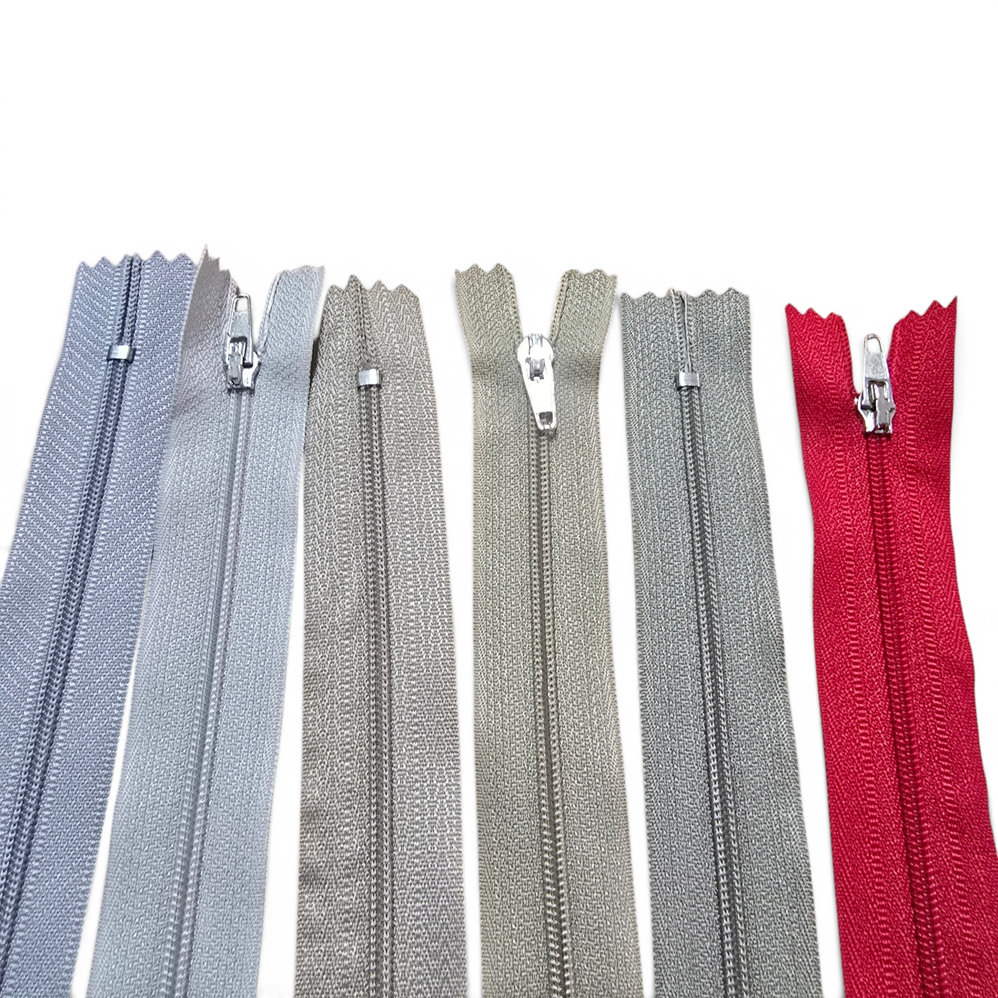 Pantolon ve Etek Fermuarı Naylon 20 cm T5 Kapalı Uçlu Nikel Kürsörlü NC0020T5N