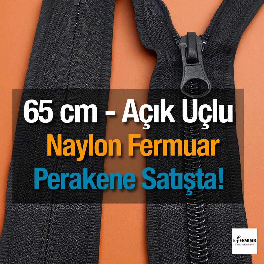 Naylon Mont Fermuarı 65 Cm Açık Uçlu (Separe)  -  NC0065T10